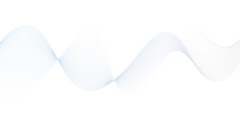 White wave curve lines banner background design. Abstract soft wave lines dynamic flowing blue light isolated background. Vector Illustration of the blue pattern of lines. stripes on white.