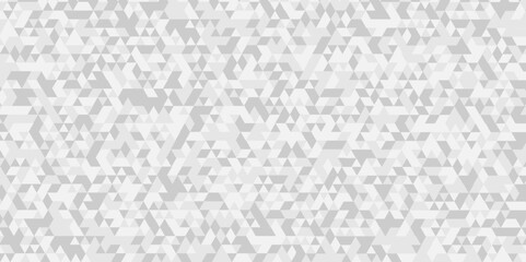 Abstract geometric vector seamless technology gray and white backdrop background. geometric mosaic wall pattern gray Polygon triangle Background, business and corporate background.