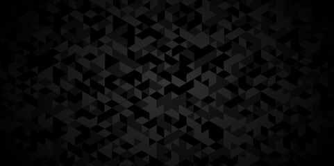 Fototapeta premium Abstract geometric vector seamless technology gray and black backdrop background. geometric mosaic wall pattern gray Polygon triangle Background, business and corporate background.