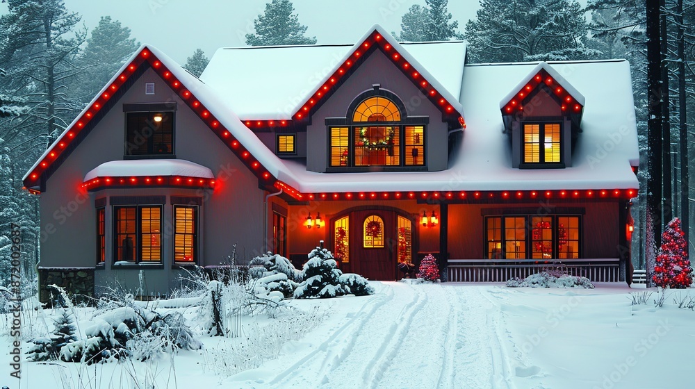 Poster turn your outdoor space into a festive paradise with a dazzling display of animated light projection