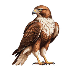 Eagle in Flight Vector Illustration