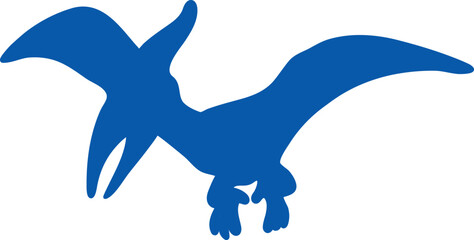 Pterodactyl silhouette. Dinosaur vector illustration © SvgOcean