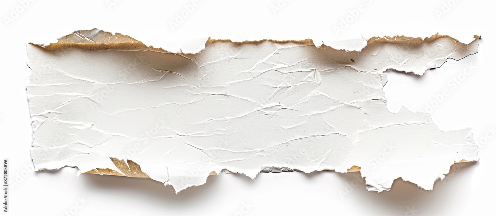 Poster an isolated torn paper with copy space image on a white background.