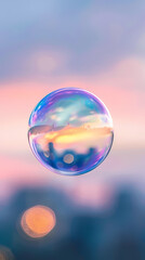 Beautiful soap bubbles