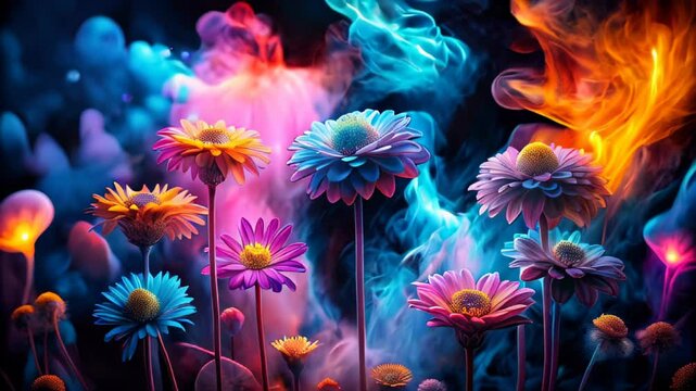 Beautiful background with glowing colors