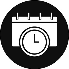 Term Glyph Black Circle Icon