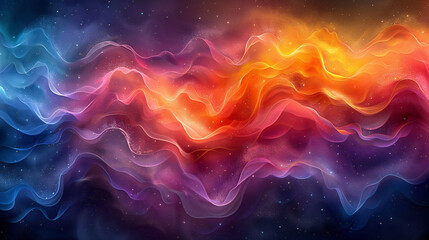 Abstract background with space Colorful light trails with motion effect. Illustration of high speed light effect on black background. generative AI.