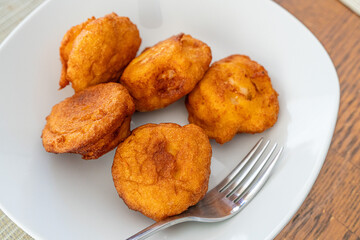 Nigerian Akara Beancakes ready to eat