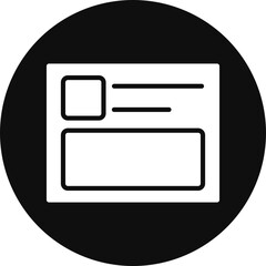 Web Feed Vector Glyph Black Circle Icon