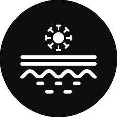 Skin Virus Vector Glyph Black Circle Icon