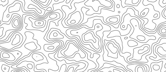 White topology and topography vector design abstract background contour map texture for print works