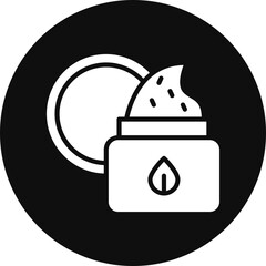 Scrub Vector Glyph Black Circle Icon