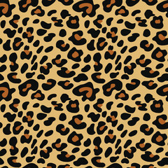
leopard print animal texture cat spots on yellow background