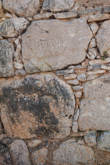 Ancient wall texture background with old bricks