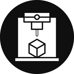 Glassware Glyph Black Circle Icon