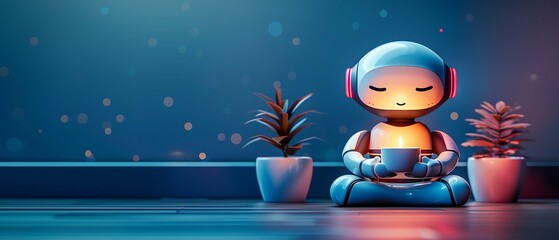 Naklejka premium Digital assistant for personal scheduling, digital, productivity application