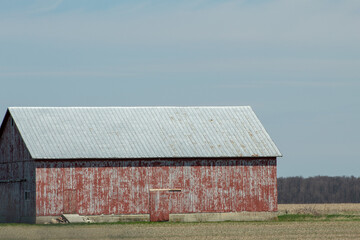 Obraz premium A farm building on the countryside