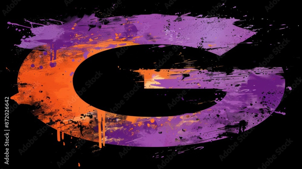 Poster create a dynamic and vibrant photography logo with a colorful g symbol surrounded by abstract shapes