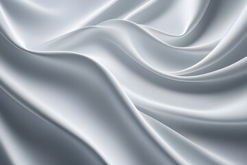 Fototapeta premium White Silk, Generative AI