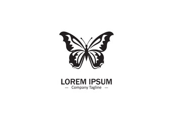 Butterfly logo, butterfly insect icon, butterfly vector modern design trend