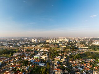 Foto aérea da cidade de Campinas, uma das maiores cidades do estado de São Paulo