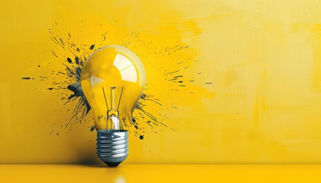 An AIgenerated artwork exploring the concept of a light bulb moment in finance