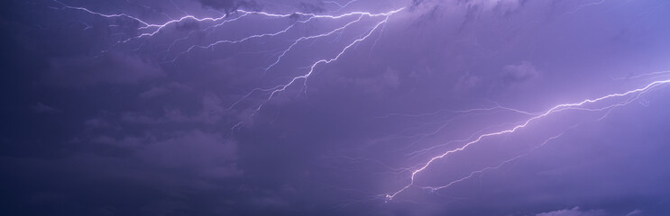 lightning in the sky