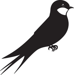 Bird silhouette vector art illustration