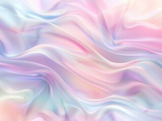 Fototapeta premium chromatic dreamscape soft pastel waves undulate across abstract background gentle gradients blend seamlessly creating a soothing and ethereal atmosphere perfect for app or product design