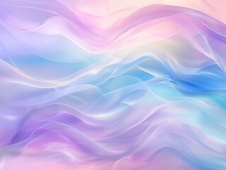 Fototapeta premium chromatic dreamscape soft pastel waves undulate across abstract background gentle gradients blend seamlessly creating a soothing and ethereal atmosphere perfect for app or product design