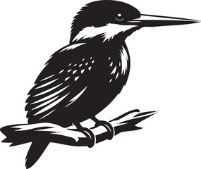 Bird silhouette vector art illustration