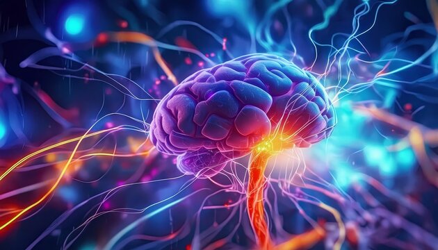 Exploring the Role of the Hypothalamus and Limbic Systems in Emotions and Behaviors. Concept Hypothalamus, Limbic System, Emotions, Behaviors, Neuroscience , generated by AI. High quality photo