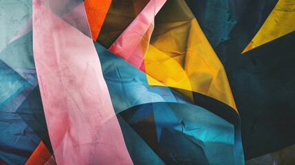 Abstract Colorful Geometric Pattern.