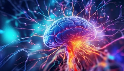 Exploring the Role of the Hypothalamus and Limbic Systems in Emotions and Behaviors. Concept Hypothalamus, Limbic System, Emotions, Behaviors, Neuroscience , generated by AI. High quality photo