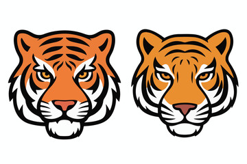 tiger head vector