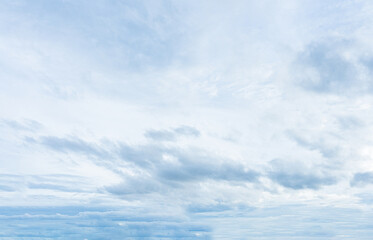 Blue Sky with Clouds and Nature's Beauty