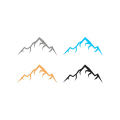 SIMPLE MOUNTAINS ICONS SIGN SYMBOL LOGO VECTOR
