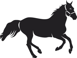 Horse Silhouette Vector Illustration Symbol