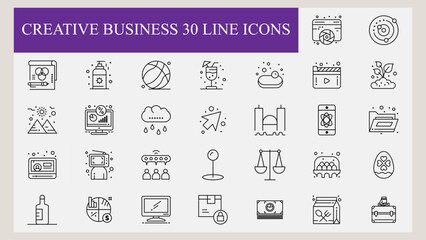 Creative Business icons pack
