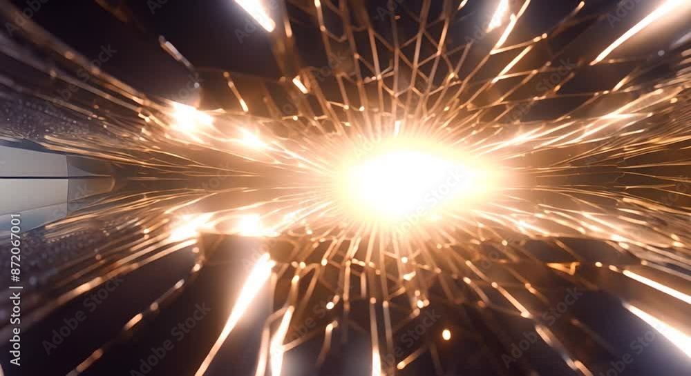 Aufkleber an animation depicting high quality light mirror effects it shows light reflecting and refracting th