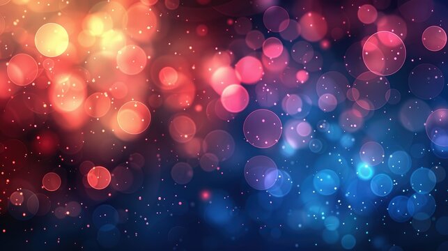 Bokeh background with empty space for customization