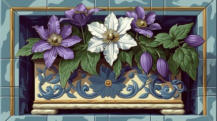 Floral Window Decoration
