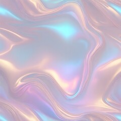 Holographic Abstract liquid background. Holo pastel poster. Pink-Blue art