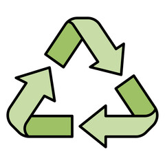 recycle line filled icon