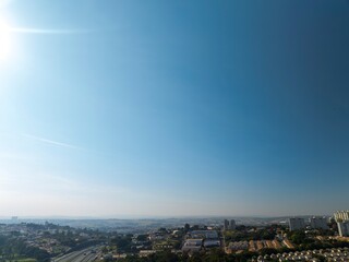 Foto aérea da cidade de Campinas, uma das maiores cidades do estado de São Paulo