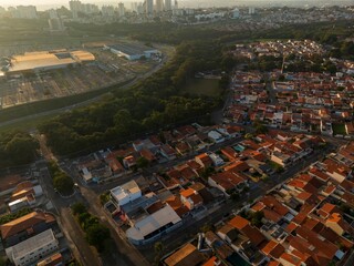Foto aérea da cidade de Campinas, uma das maiores cidades do estado de São Paulo