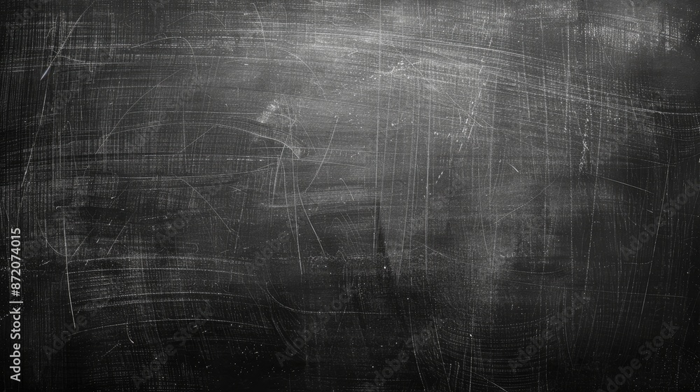 Poster close up image of an aged black chalkboard for text or background