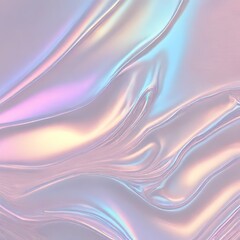 Holographic Abstract liquid background. Holo pastel poster. Pink-Blue art
