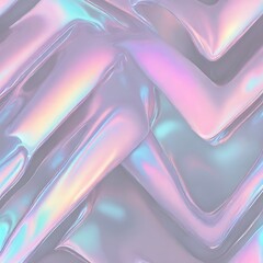 Holographic Abstract liquid background. Holo pastel poster. Pink-Blue art