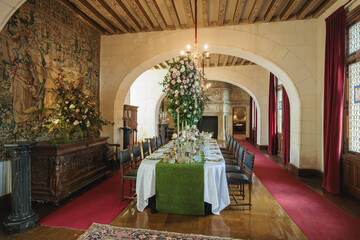 A royal feast in a french chateau